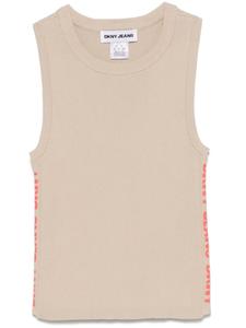 Топ с отделкой логотипом DKNY, нейтральный