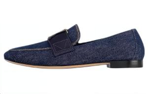 LOUIS VUITTON Капри Лоферы Женские Темно-синие