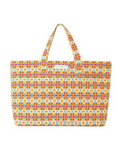 Узорчатая стеганая сумка-тоут EVELYN & KATE, оранжевый