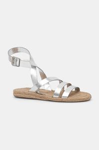 Кожаные сандалии Answear.Lab, серебряный