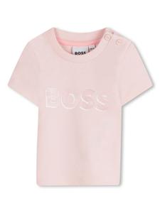 Футболка с логотипом BOSS Kidswear, розовый