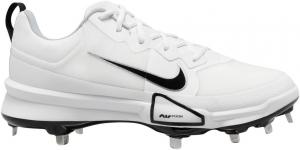 Бейсбольные бутсы Nike Force Zoom Trout 9 Pro Low для мужчин, White/Black/Pure Platinum