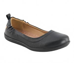 Эксклюзивные женские кожаные лоферы Comfort черного цвета Andrea, черный