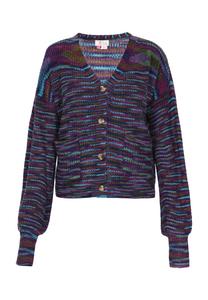 Вязаный кардиган IZIA, фиолетовый