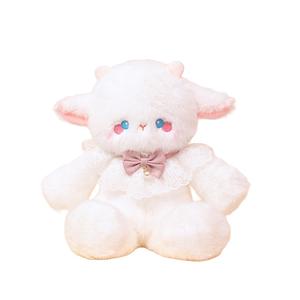 Плюшевая игрушка Running Bear Three Flowers Cat Elephant, плюшевая кукла Running Bear, высота 50 см Tak Bebe, Lambskin-Lace Bib