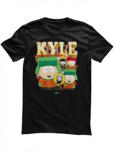 Футболка South Park Kyle Bootleg Rap T-Shirt черного цвета South Park
