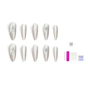 Искусственные ногти для женщин ORANOT, Long Ladder M, Suitable For Chubby Hand 16-12-13-12-9