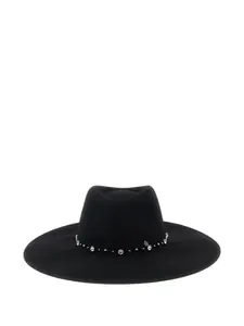 Широкополая шляпа, украшенная кристаллами Maison Michel, черный