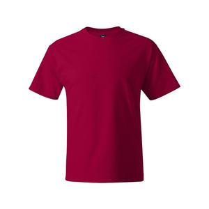 Футболка Hanes Beefy-T, цвет Deep Red