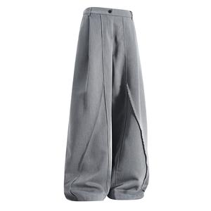 X1617 Брюки Casual Unisex серые Moderate Straight Fit