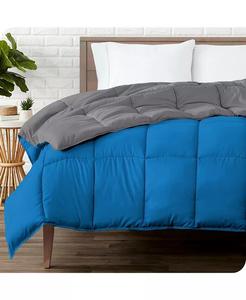 Двустороннее пуховое альтернативное одеяло Twin/Twin XL Bare Home, синий