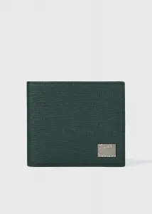 Металлический укороченный бумажный кошелек с логотипом