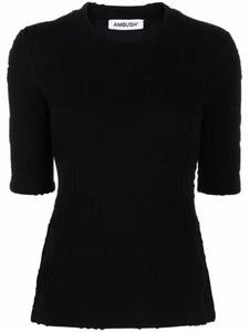AMBUSH футболка с монограммой, черный