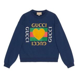 Куртка cotton jersey sweatshirt 'blue' Gucci, синий
