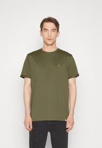 Футболка базовая NØRREGAARD Les Deux, цвет olive night/orange