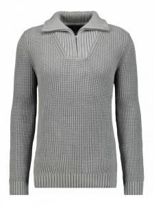 Свитер с V-образным вырезом серого цвета Ragman