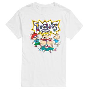 Мужская футболка с рисунком Rugrats Group Shot Nickelodeon, белый