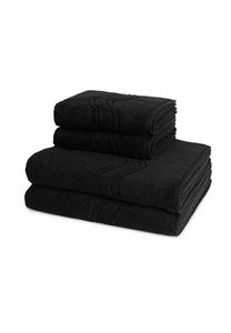 Набор полотенец Ross Cashmere Feeling, 4 штук, 50x100/140x75 см, черный