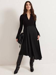 Атласное платье валерии Phase Eight, черный