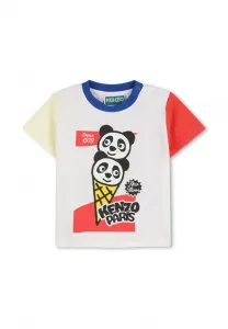 Футболка с принтом met korte mouwen Kenzo Kids, Offwhite