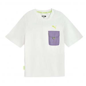 Футболка для детей с круглым вырезом PUMA, белый