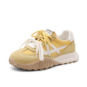 Низкие повседневные туфли женские ST&SAT, Yellow