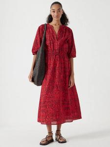 Хлопковое платье Lhea миди трапеция HUSH