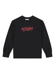Толстовка с логотипом Msgm Kids, черный