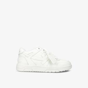 Кожаные низкие кеды out of office с вышитым логотипом Off-White, белый