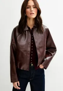 Куртка из искусственной кожи New Look, Burgundy