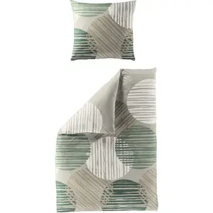 Постельное белье BIERBAUM «4010», Renforce, 100% хлопок, легкое в уходе, зеленый