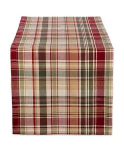 Благодарите дорожкаа за клетчатым столом Design Imports, коричневый