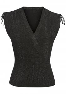 Вязаный топ LASCANA, Mottled Black