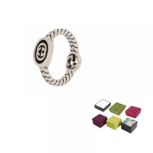 Gucci Кольцо из стерлингового серебра 925 пробы, унисекс, серебро