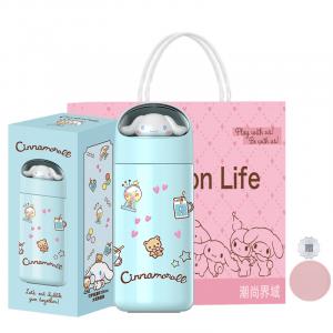 Набор термостаканов Hello Kitty Kuroimi 350 мл Sanrio, Big-eaкрасный dog cyan thermos cup + coaster