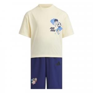 Adidas Повседневный спортивный комплект warm vanilla/dark blue для детей 3-7 лет