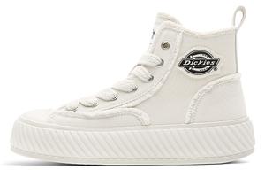 Туфли женские парусиновые высокие черные/бежевые Dickies