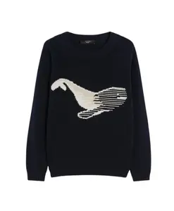 Синие свитера с рисунком Weekend Max Mara, синий