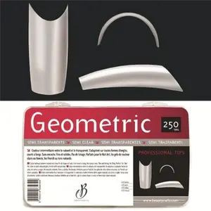 Полупрозрачные типсы Bna Geometric Semi-Transparent Tips, 250 шт.