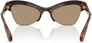 Женские солнцезащитные очки Swarovski Sk6043 Butterfly, Havana/Dark Brown Mirrored Rose Gold