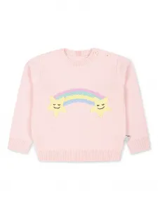 Джемпер с аппликацией Stella McCartney Kids, розовый