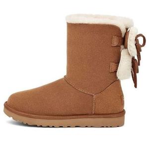 Ботинки зимние UGG WMNS Classic Double Bow Short, коричневый