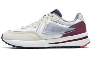 Кроссовки женские с низким верхом бежевые/красные Xtep