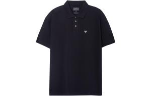 Микро Игл Мерсеризованная Пике Поло Футболка EMPORIO ARMANI, Черный