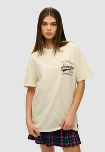 Футболка Superdry & Co COPPER LABEL CHEST GRAPHIC , Rice White/Light Yellow