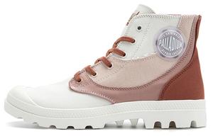 Туфли Pampa Canvas унисекс с высоким берцем янтарно-коричневые/зефирные Palladium