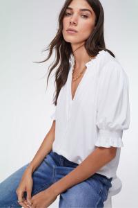 Блузка Ноа от Lenzing Ecovero Baukjen, белый