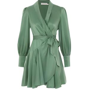 SS24 Длинное Платье с Длинными Рукавами Женское Цвет Матча Циммерманн