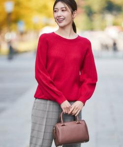 Вязаная футболка с круглым вырезом и центростремительным узором, пригодная для стирки (добавлены новые цвета) Avv, цвет Red