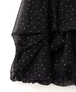 Прозрачная юбка-баллон с драпировкой Jill By Jill Stuart, цвет Dot 1